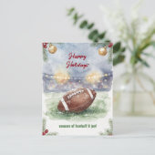 Christmas Football Holiday Greeting Cards シーズンポストカード (スタンド正面)