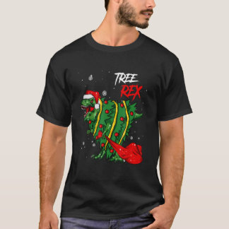 Christmas for Boys Kids恐竜ツリーレックスパジャマ Tシャツ