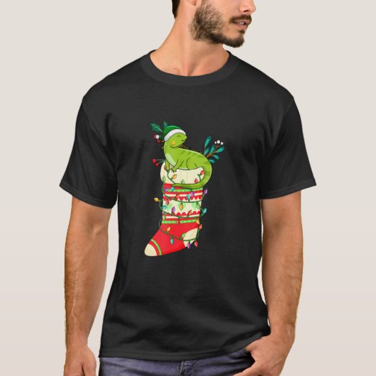 Christmas for men women kids ELF Iguanas Tシャツ (正面)