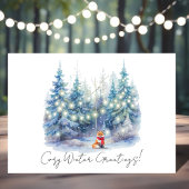 Christmas Fox カード