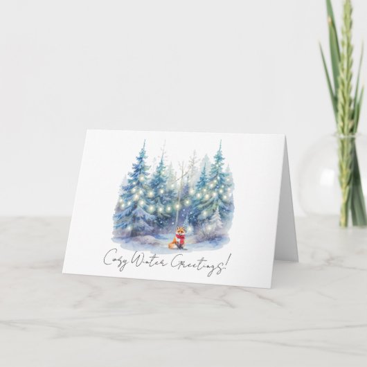 Christmas Fox カード (正面)