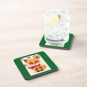 Christmas Fox decor コースター (右側)