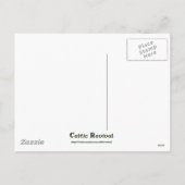 Christmas Fractal Black Metal Celtic Knot Postcard シーズンポストカード (裏面)