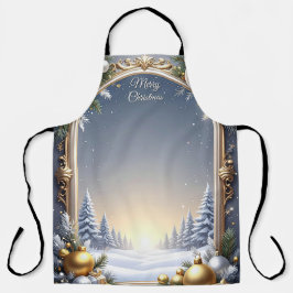 Christmas Frame Holiday Apron エプロン