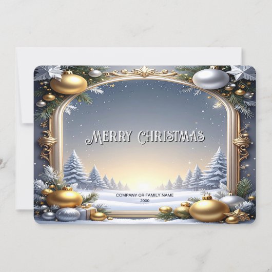 Christmas Frame Holiday Card シーズンカード (正面)