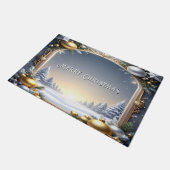 Christmas Frame Holiday Doormat ドアマット (アングル)