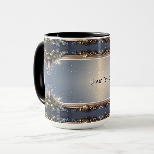 Christmas Frame Holiday Mug マグカップ (正面左)