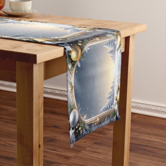 Christmas Frame Holiday Table Runner ミディアムテーブルランナー (インサイチュ)
