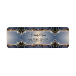 Christmas Frame Return Address Label ラベル