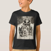 Christmas French Bulldog  Tシャツ (正面)
