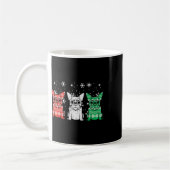 Christmas French Bulldogs Xmas Frenchie Dog Men Wo コーヒーマグカップ (左)