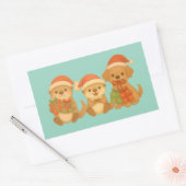 "Christmas Friends" Sticker 長方形シール (封筒)