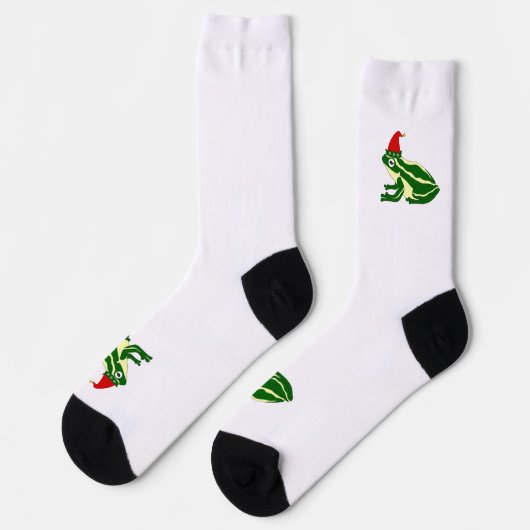 Christmas Frog Crew Socks ソックス (左)
