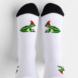 Christmas Frog Crew Socks ソックス