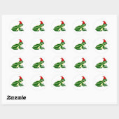 Christmas Frog Stickers ラウンドシール (シート)
