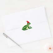 Christmas Frog Stickers ラウンドシール (封筒)