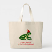 Christmas Frog Tote Bag ラージトートバッグ (裏面)
