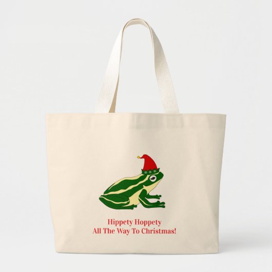 Christmas Frog Tote Bag ラージトートバッグ (正面)