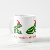 Christmas Frogs Mug コーヒーマグカップ (正面左)