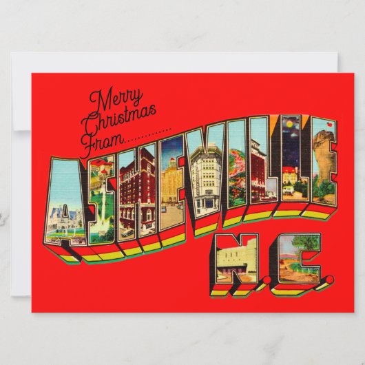 Christmas from Asheville - Large Card シーズンカード (正面)