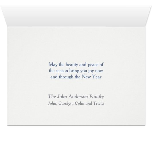 Christmas from Colorado Deer Christmas Card (内部横(下))