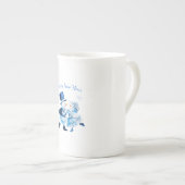 Christmas Frost Romance - Snowy Magic Vintage ボーンチャイナマグカップ (正面右)