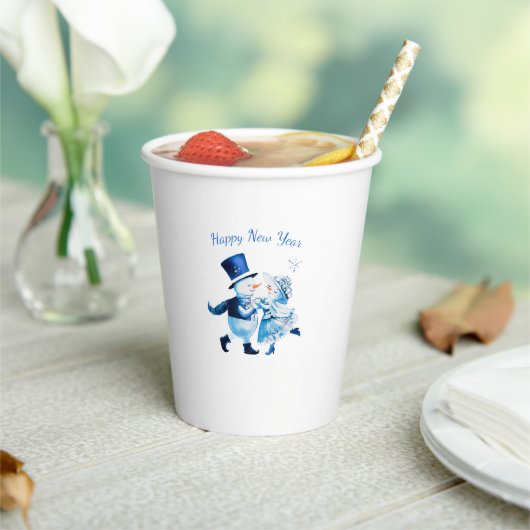 Christmas Frost Romance - Snowy Magic Vintage 紙コップ (インサイチュ)