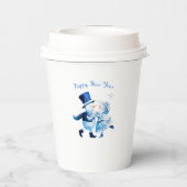 Christmas Frost Romance - Snowy Magic Vintage 紙コップ (裏面)