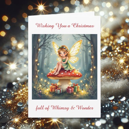Christmas full of Whimsy and Wonder | Holiday Poem カード