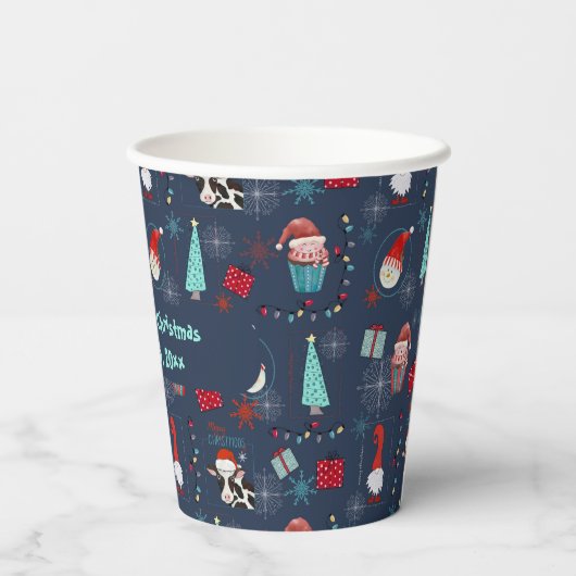 Christmas Fun Custom Name and Date 紙コップ (裏面)