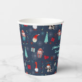 Christmas Fun Custom Name and Date 紙コップ (正面)
