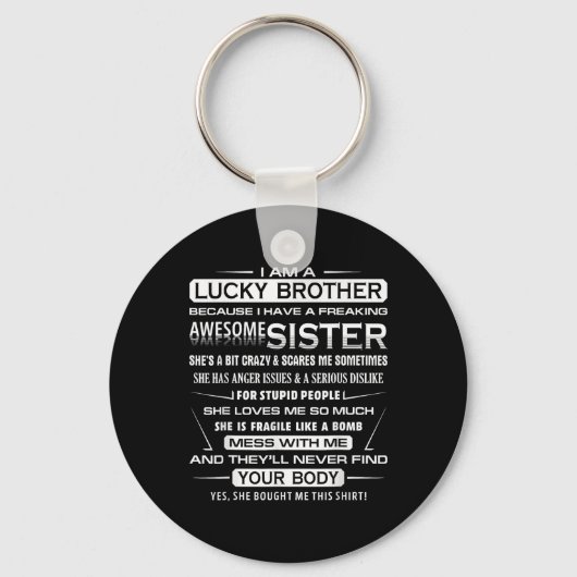 Christmas Fun For Brother From Sister 1 キーホルダー (正面)