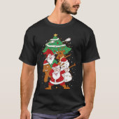 Christmas Fun Santa Deer Elf Ginger Tシャツ (正面)