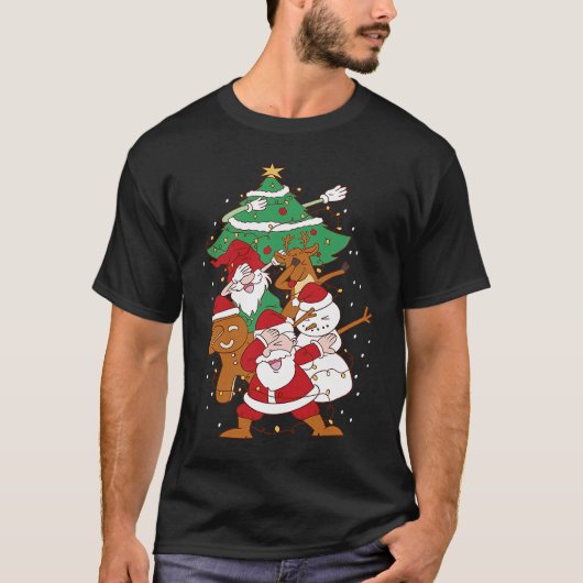 Christmas Fun Santa Deer Elf Ginger Tシャツ (正面)
