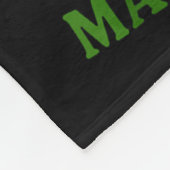 Christmas Funny Cute Feral Raccoon Snacks Make Me  フリースブランケット (角)