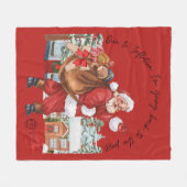 Christmas funny gifts T-Shirt フリースブランケット (正面(横))