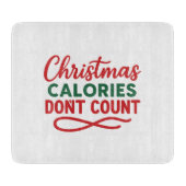 Christmas funny quote diet カッティングボード (正面)