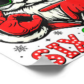 Christmas Funny Santa Says Six Seven 67 Meme Xmas  ポスター (角)