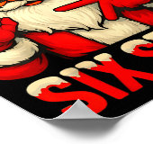 Christmas Funny Six Seven 6 7 Meme Santa Men Boys  ポスター (角)