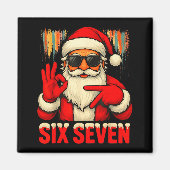 Christmas Funny Six Seven 6 7 Meme Santa Men Boys マグネット (正面)