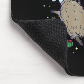 Christmas Funny Trashed Panda Racoon Gets Drunk Xm マウスパッド (コーナー)