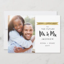 Christmas Future Mr. and Mrs. Photo Save The Date