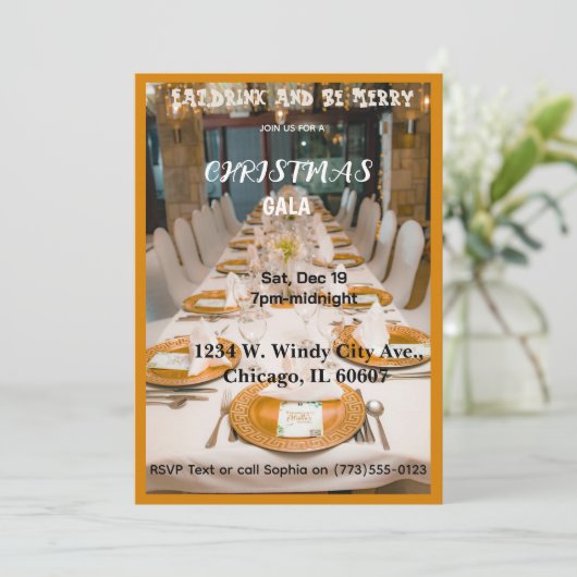 Christmas Gala Invitation 招待状 (スタンド正面)