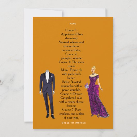 Christmas Gala Invitation 招待状 (裏面)