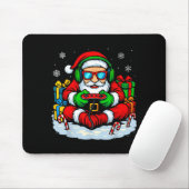 Christmas Gamer Boys Video Game Xmas Funny Santa G マウスパッド (マウス)