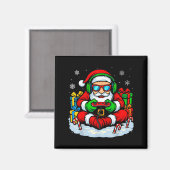 Christmas Gamer Boys Video Game Xmas Funny Santa G マグネット (正面/裏面)