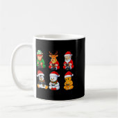 Christmas Gamer Boys Video Games Santa Elf Reindee コーヒーマグカップ (左)