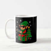 Christmas Gamer Retro Elf Funny Xmas Gaming Boys K コーヒーマグカップ (左)