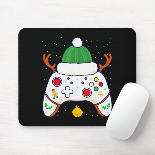 Christmas Gamer Video Game Controller Gamepad  マウスパッド (マウス)
