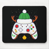 Christmas Gamer Video Game Controller Gamepad  マウスパッド (正面)